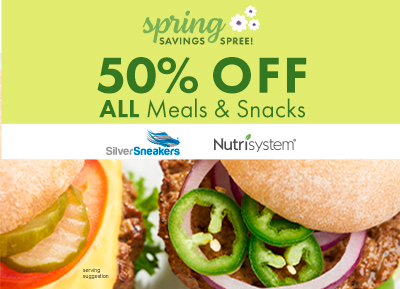 50% off all meals and snacks