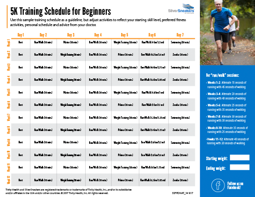 advanced 5k training schedule